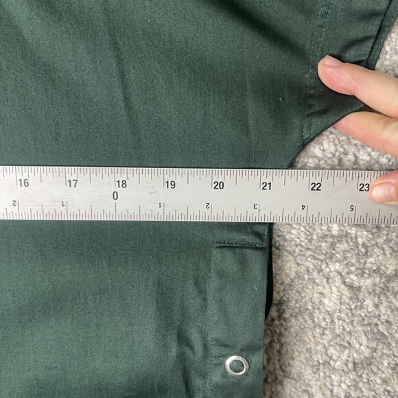 & Other Stories Dress Womens US 4 Green Side Snap Short Sleeve Shift Utility - Picture 2 of 7